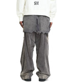 Mihara Yasuhiro Waist Layered Flight Pants Black