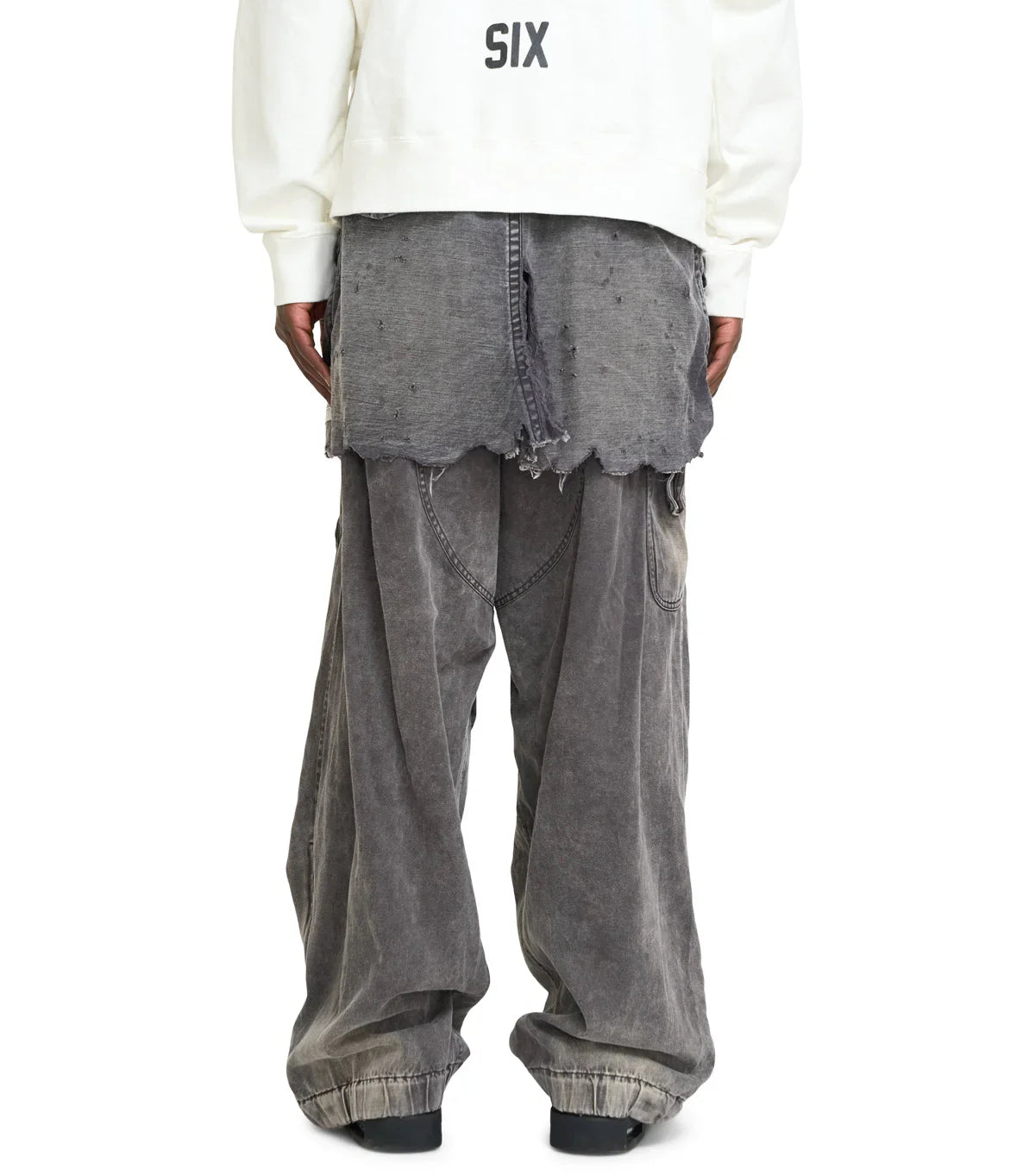 Mihara Yasuhiro Waist Layered Flight Pants Black