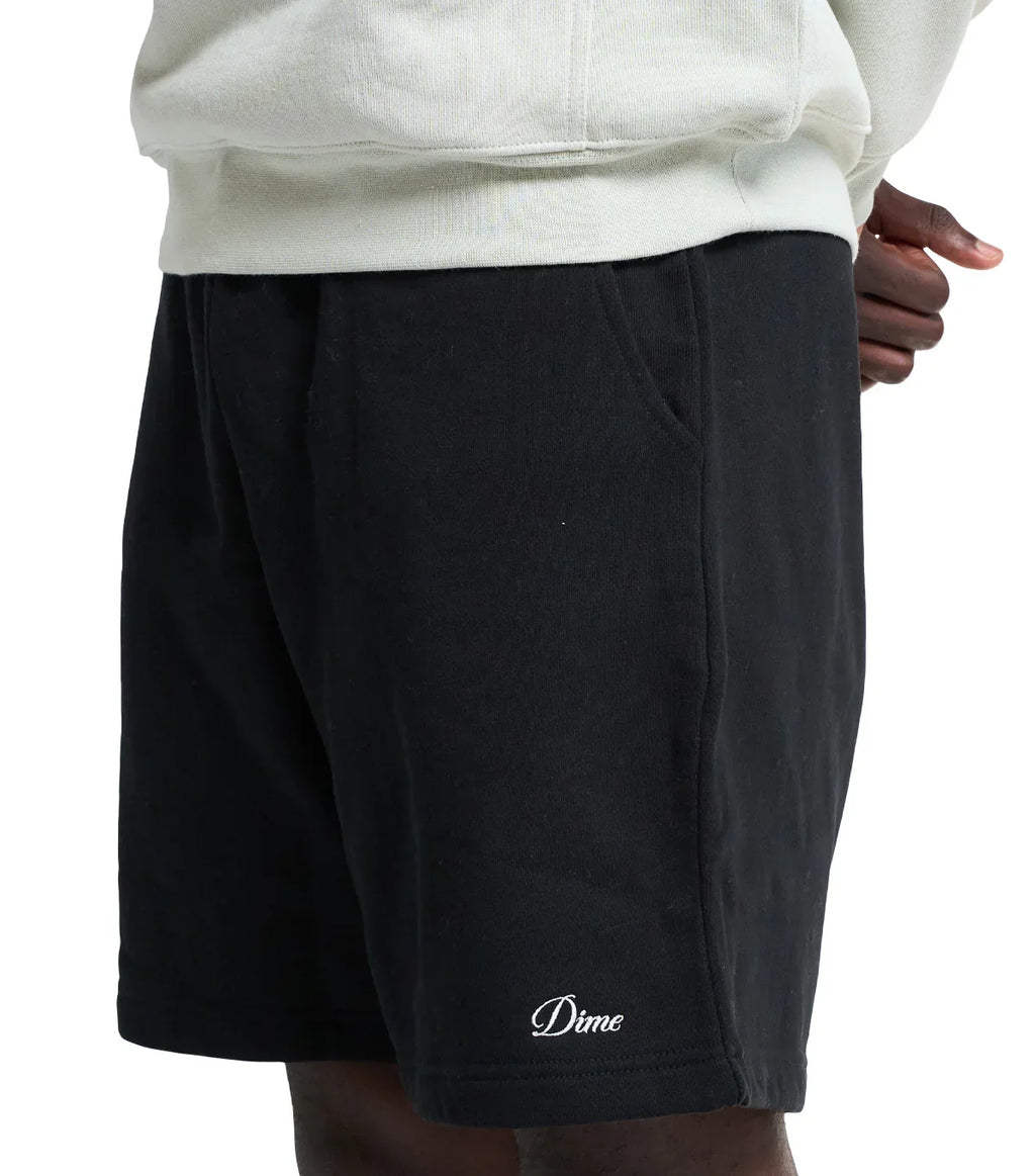 Dime Cursive Small Logo Sweatshorts Black