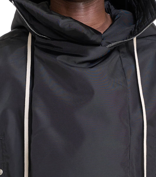 Rick Owens DRKSHDW Cropped Alice Parka Black