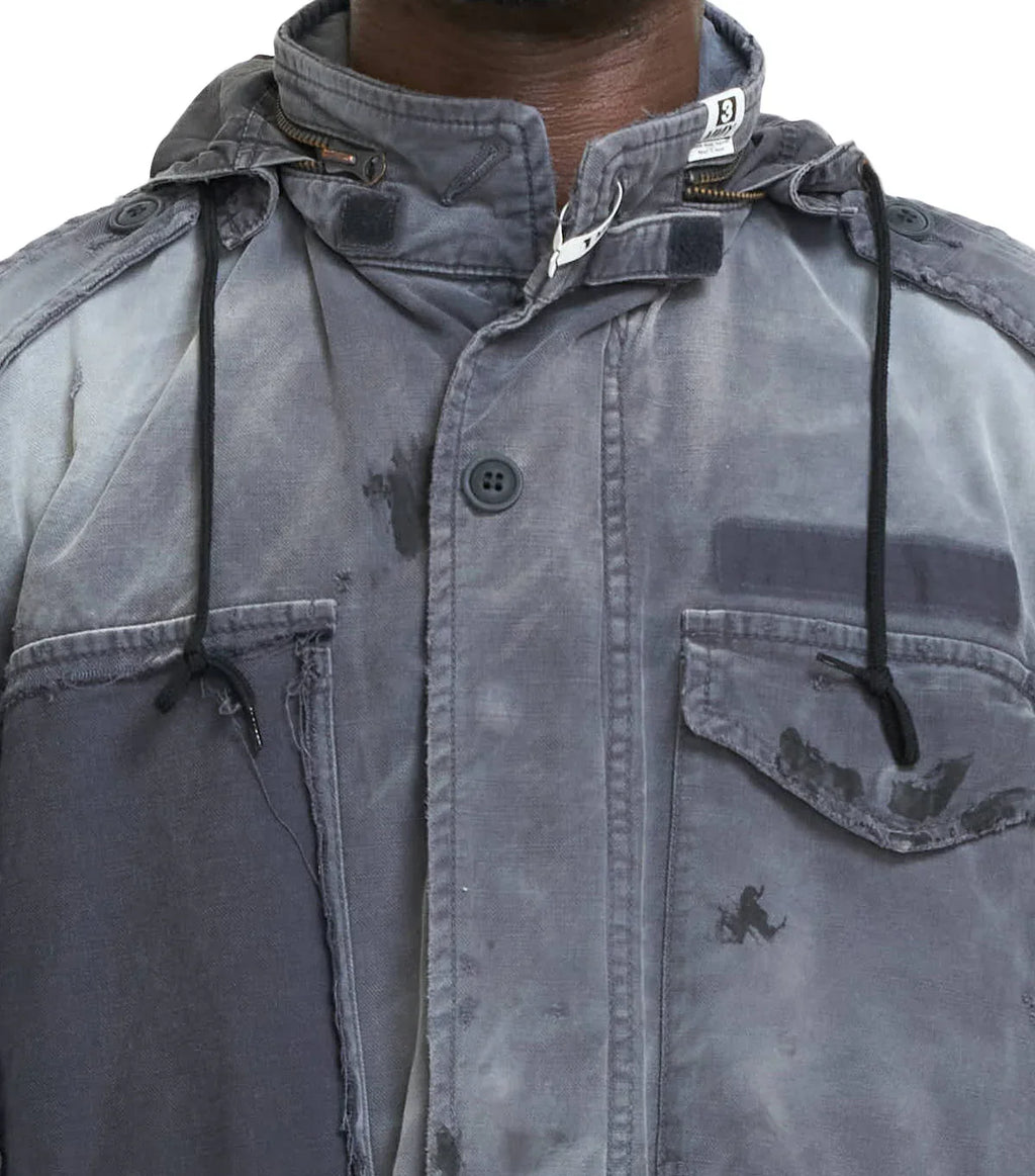 Mihara Yasuhiro Distressed M-65 Jacket Black