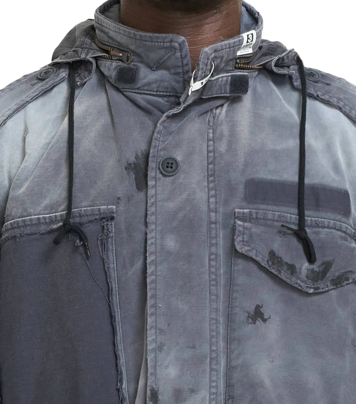 Mihara Yasuhiro Distressed M-65 Jacket Black