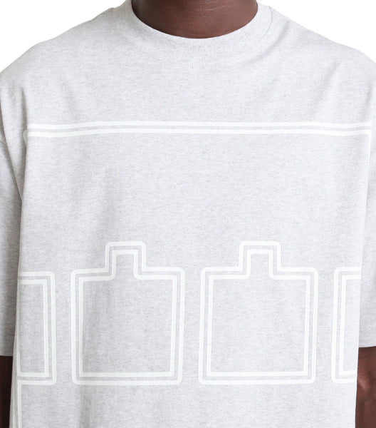 The Trilogy Tapes Logo Outline T-Shirt Grey