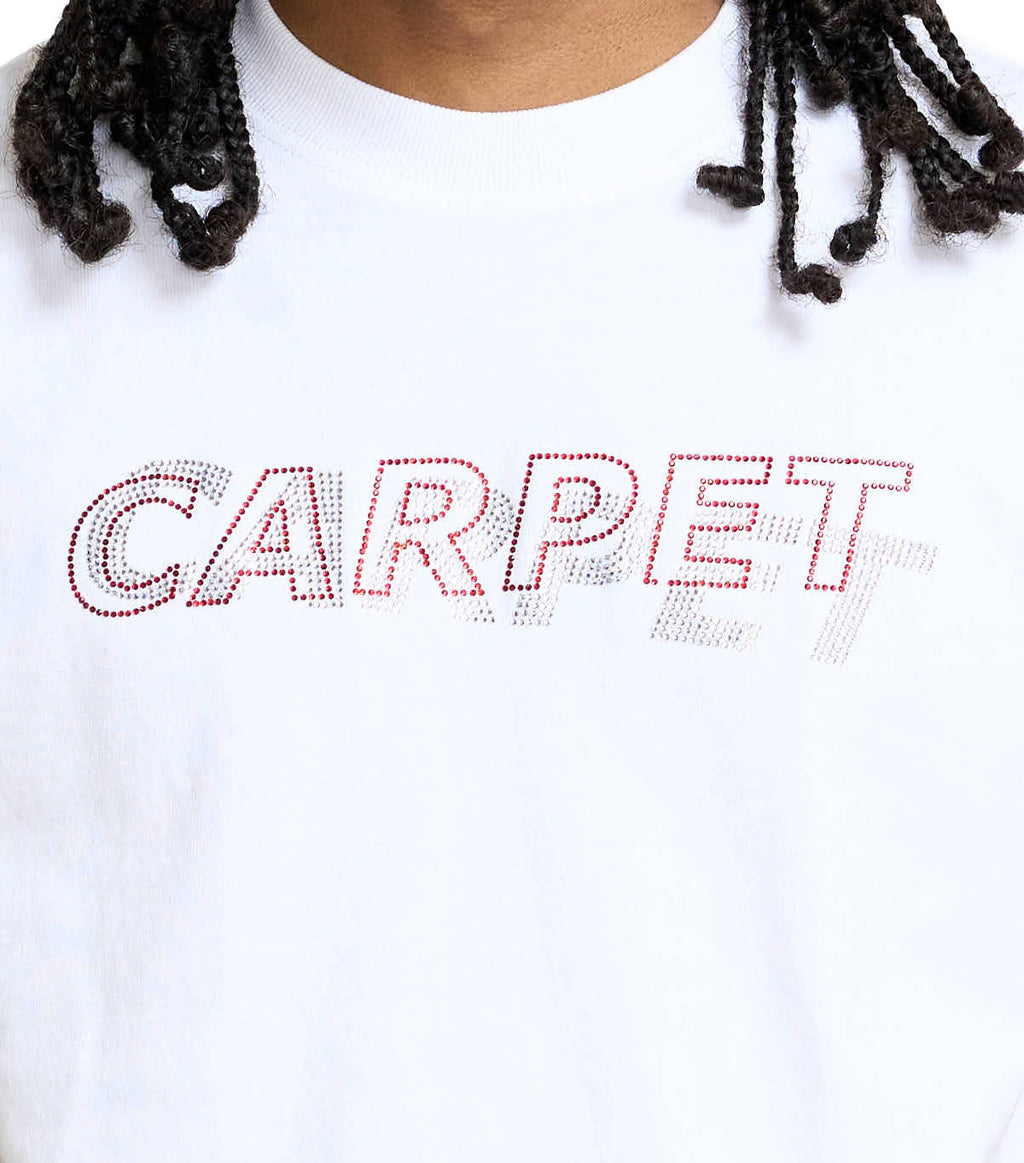 Carpet Company Misprint Rhinestone T-Shirt White