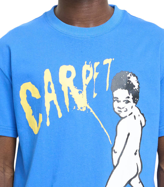 Carpet Company Kid Peeing T-Shirt Blue