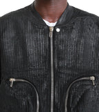 Rick Owens DRKSHDW Bauhaus Flight Bomber Jacket Black