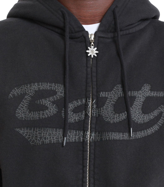 BoTT Washed Script Hoodie Black