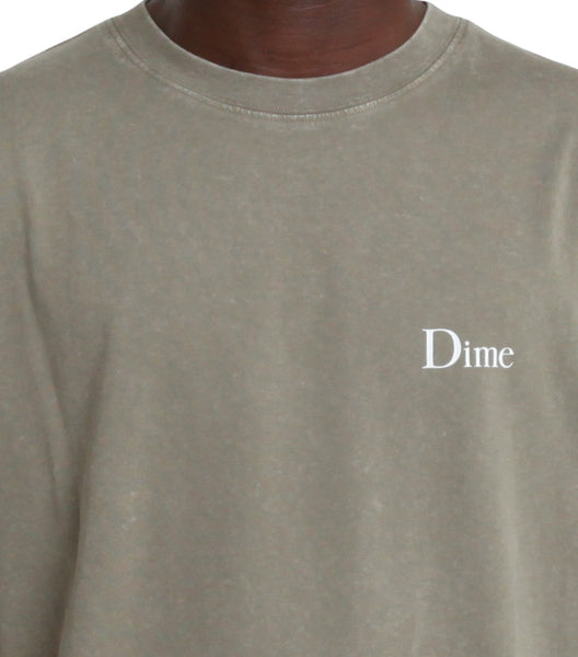 Dime Classic Small Logo T-Shirt Cemenet