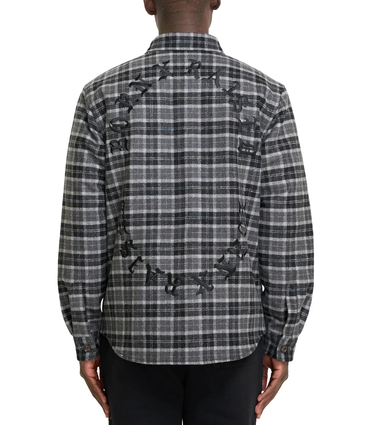 Born x Raised Flannel Shirt Jacket Black