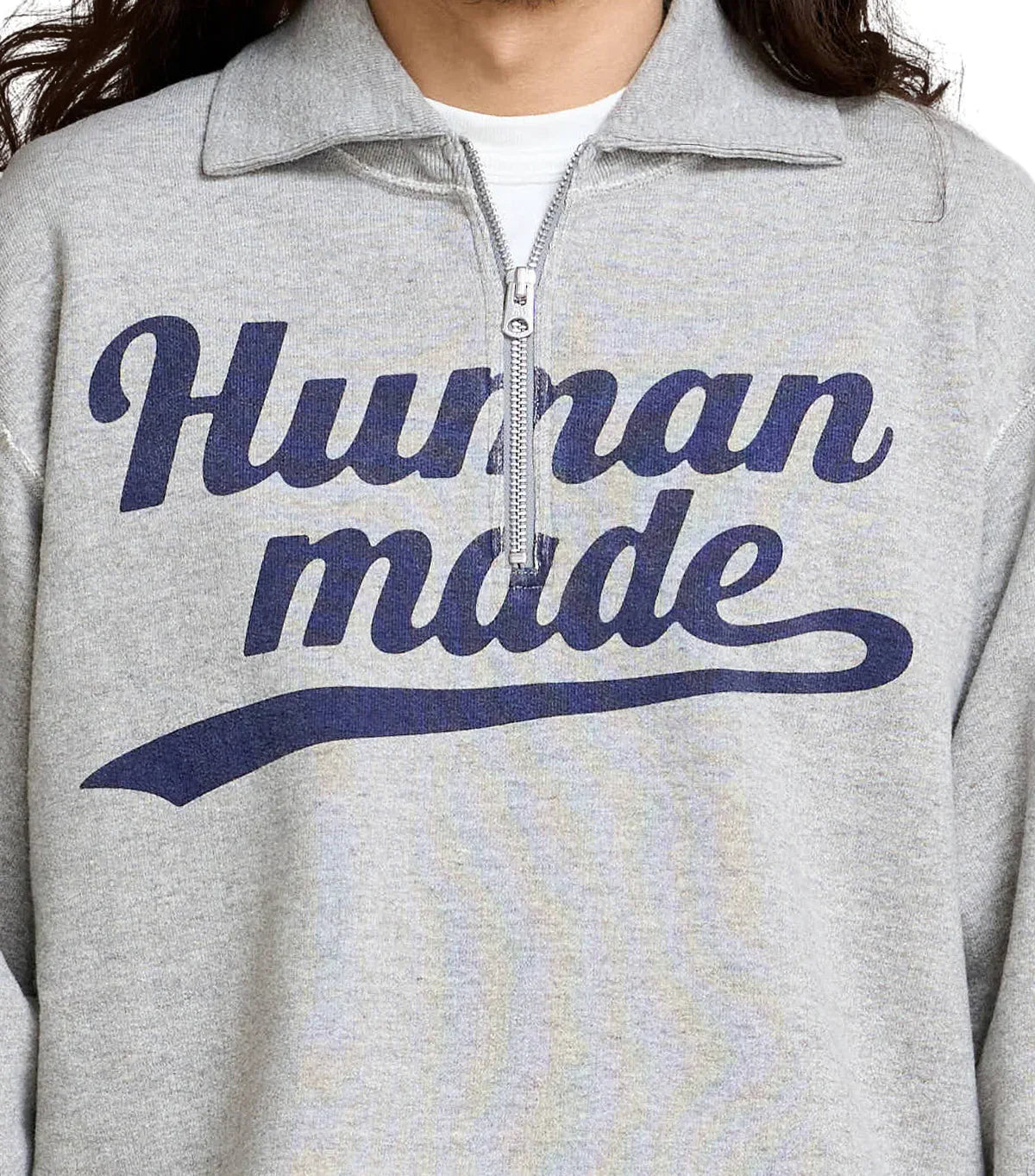 Human Made Half-Zip Sweatshirt Gray