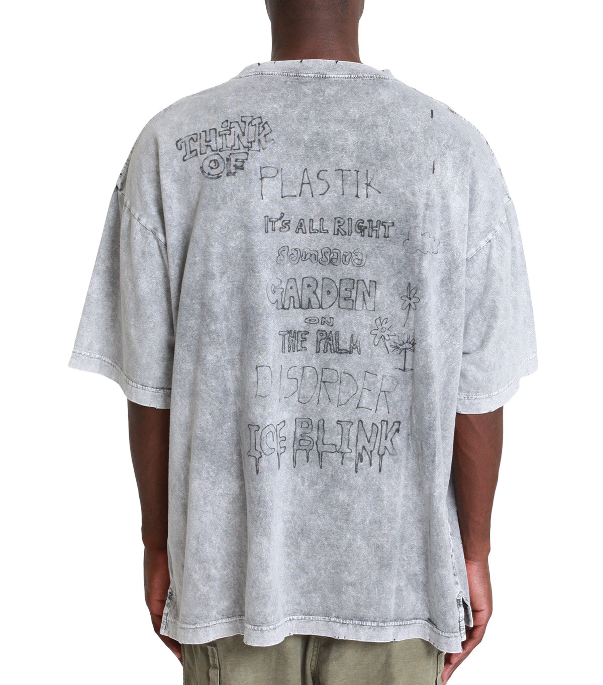 Maison Mihara Yasuhiro Bleached T-Shirt Grey