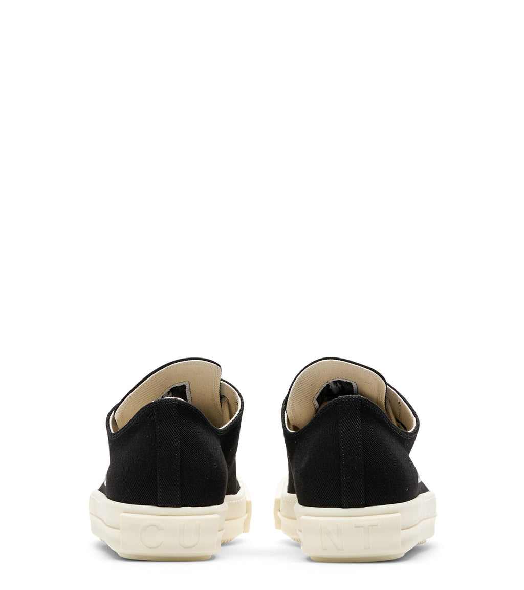Rick Owens DRKSHDW Scarpe In Denim Extreme Low Sneaks Black Milk