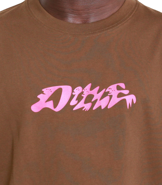 Dime Happy T-Shirt Dark Brown