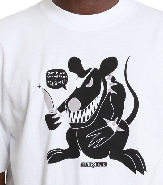 Stray Rats x Bounty Hunter Rat Tee White