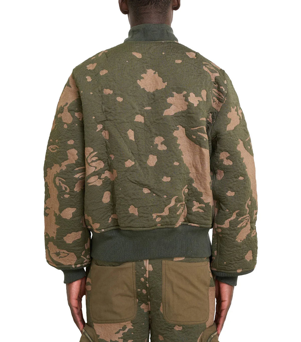 KidSuper 3D Knit Bomber Jacket Camo