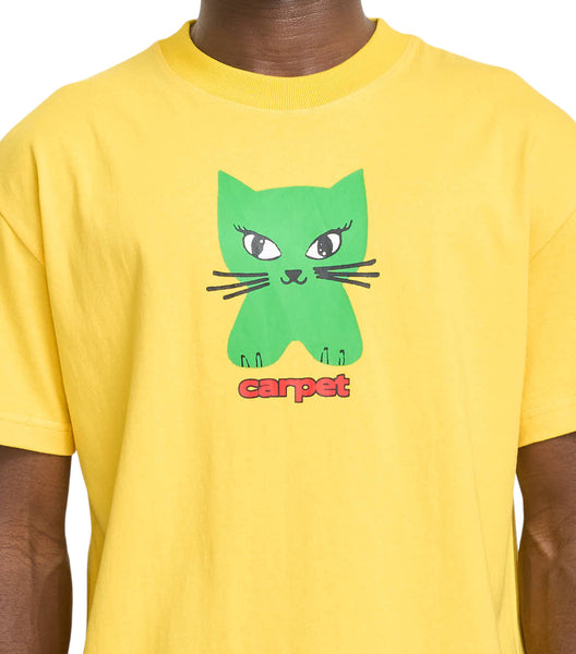Carpet Company Cat T-Shirt Yellow
