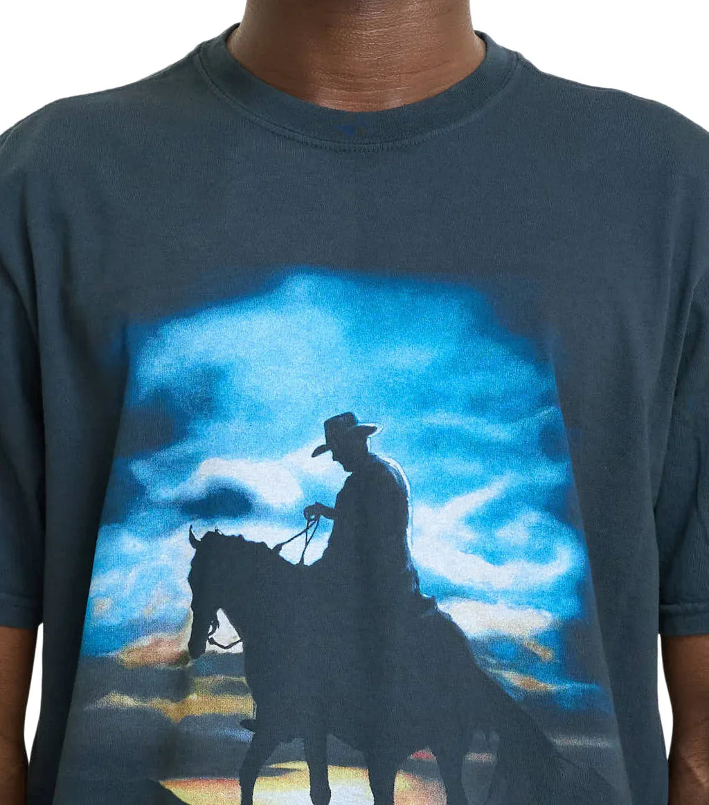 One Of These Days Harvest Moon T-Shirt Washed Black