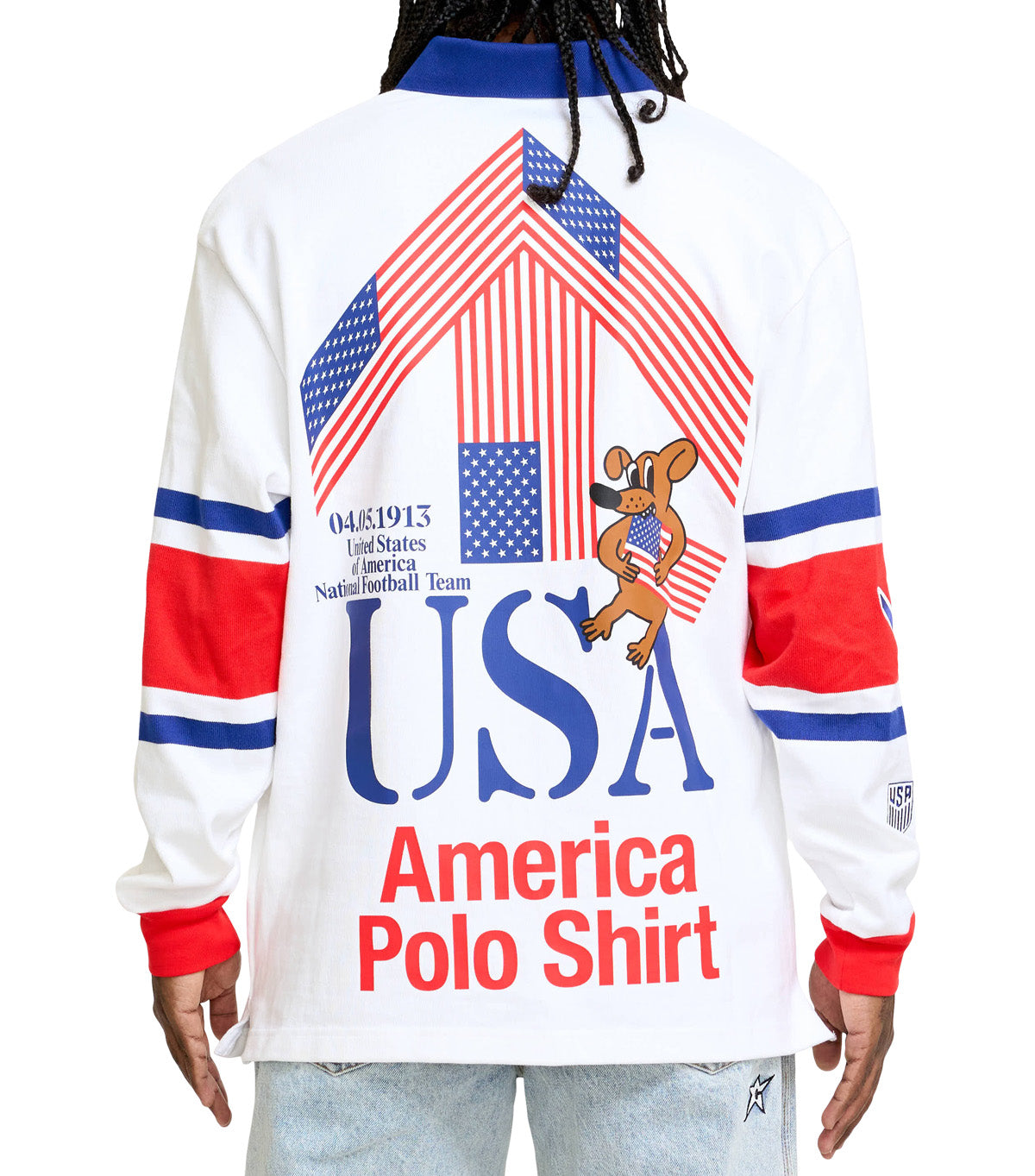 Nike USA X V.A.A Rugby Shirt White Red
