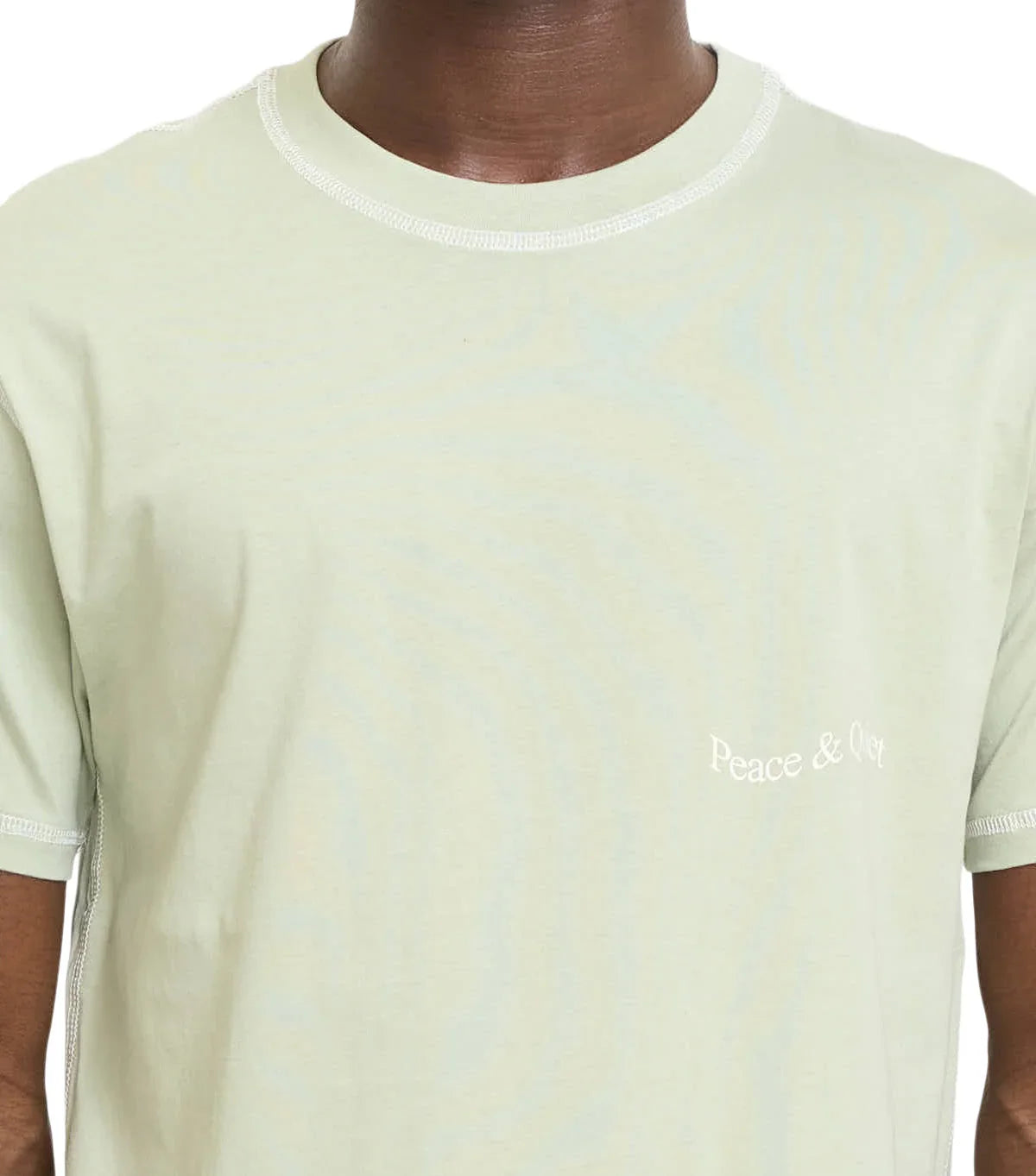 Museum of Peace & Quiet Wordmark Reverse Stitched T-Shirt Sage