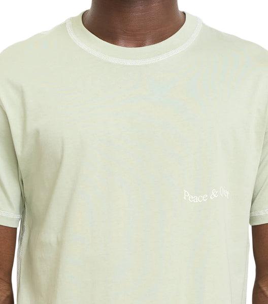 Museum of Peace & Quiet Wordmark Reverse Stitched T-Shirt Sage