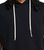 Rick Owens DRKSHDW Top In Felpa Hooded Tunic Black