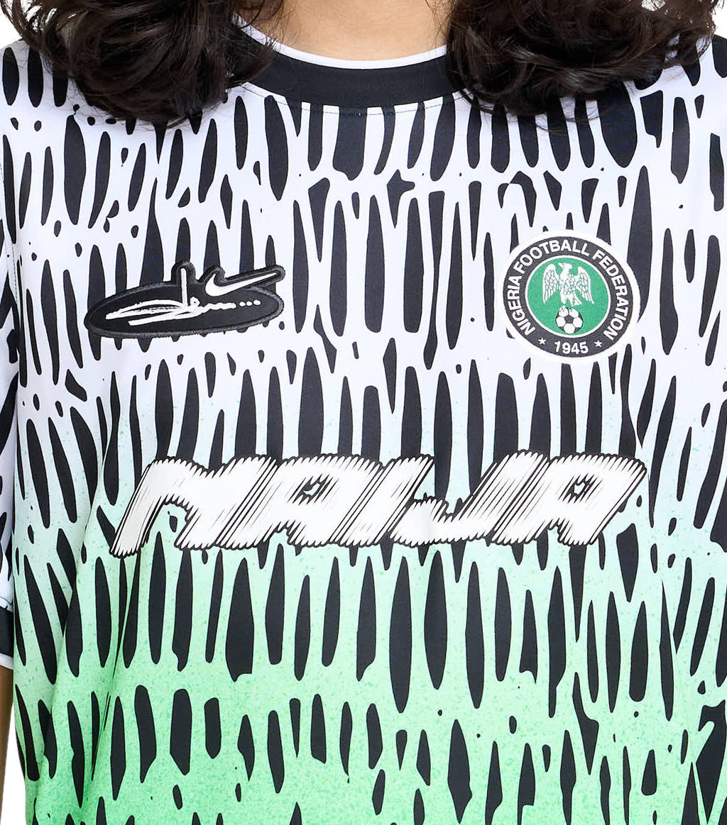 Nike Nigeria x Slawn Soccer Jersey Black White