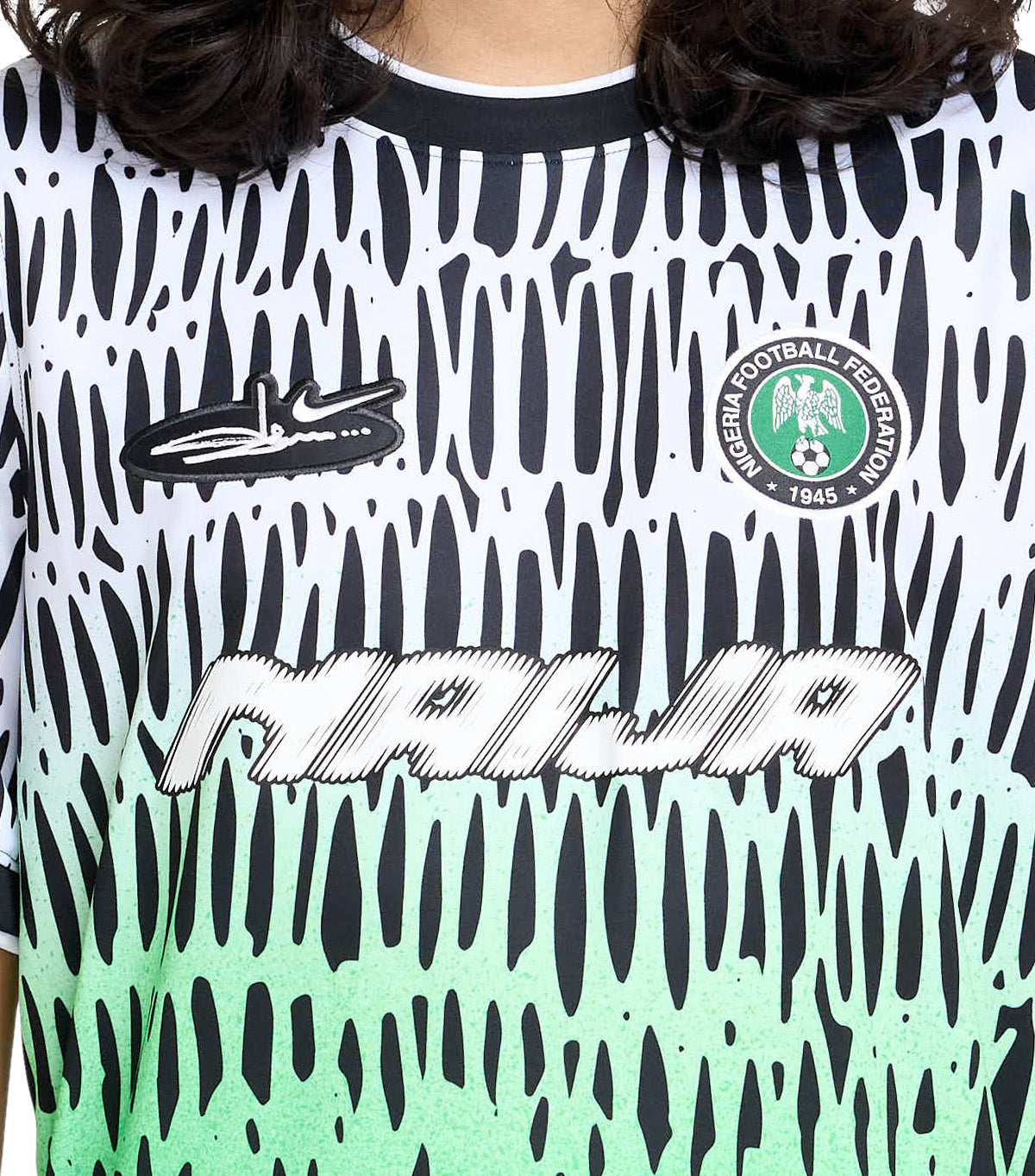 Nike Nigeria x Slawn Soccer Jersey Black White
