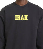 IRAK Face Crewneck Sweatshirt Off Black