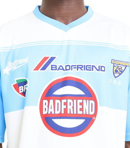 Badfriend Soccer Jersey Bone Blue