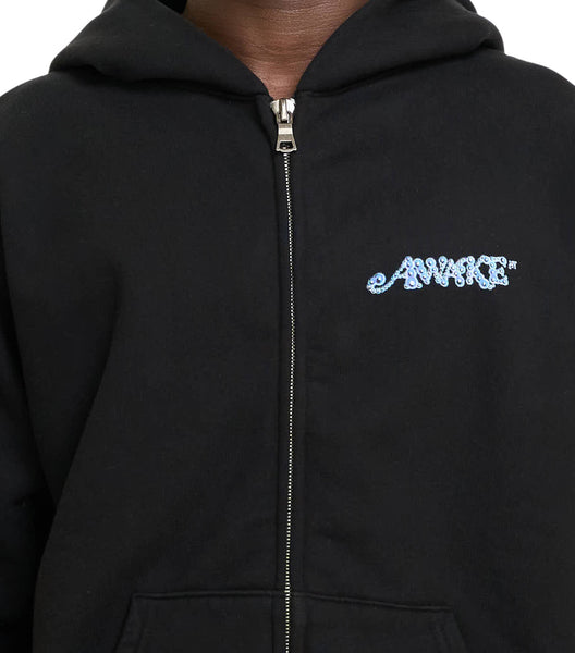 Awake NY Puppy Bubble Hoodie Black
