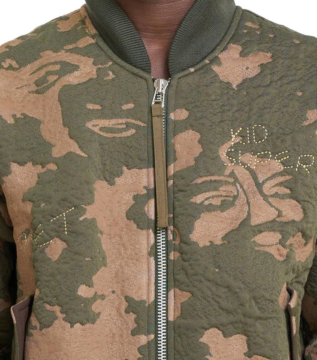 KidSuper 3D Knit Bomber Jacket Camo
