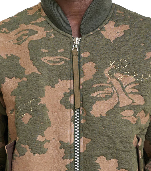 KidSuper 3D Knit Bomber Jacket Camo