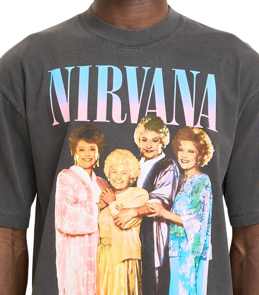 IRAK Nirvana Girl T-Shirt Off Black