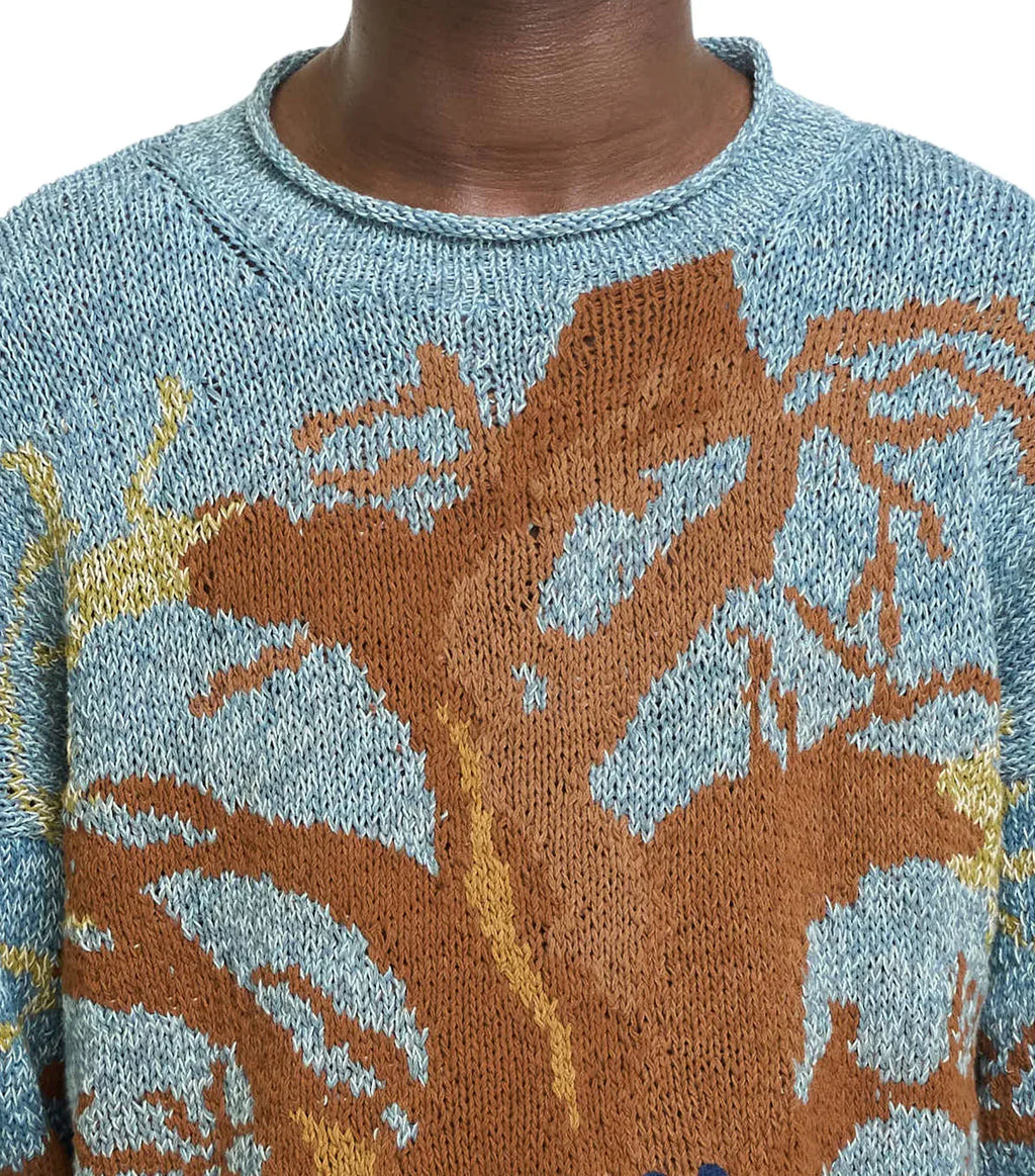 Story MFG Twinsun Rollneck Knit Indigo