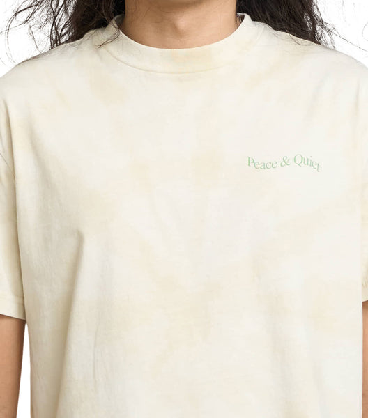 Museum of Peace & Quiet Wordmark Tye Dye T-Shirt Bone