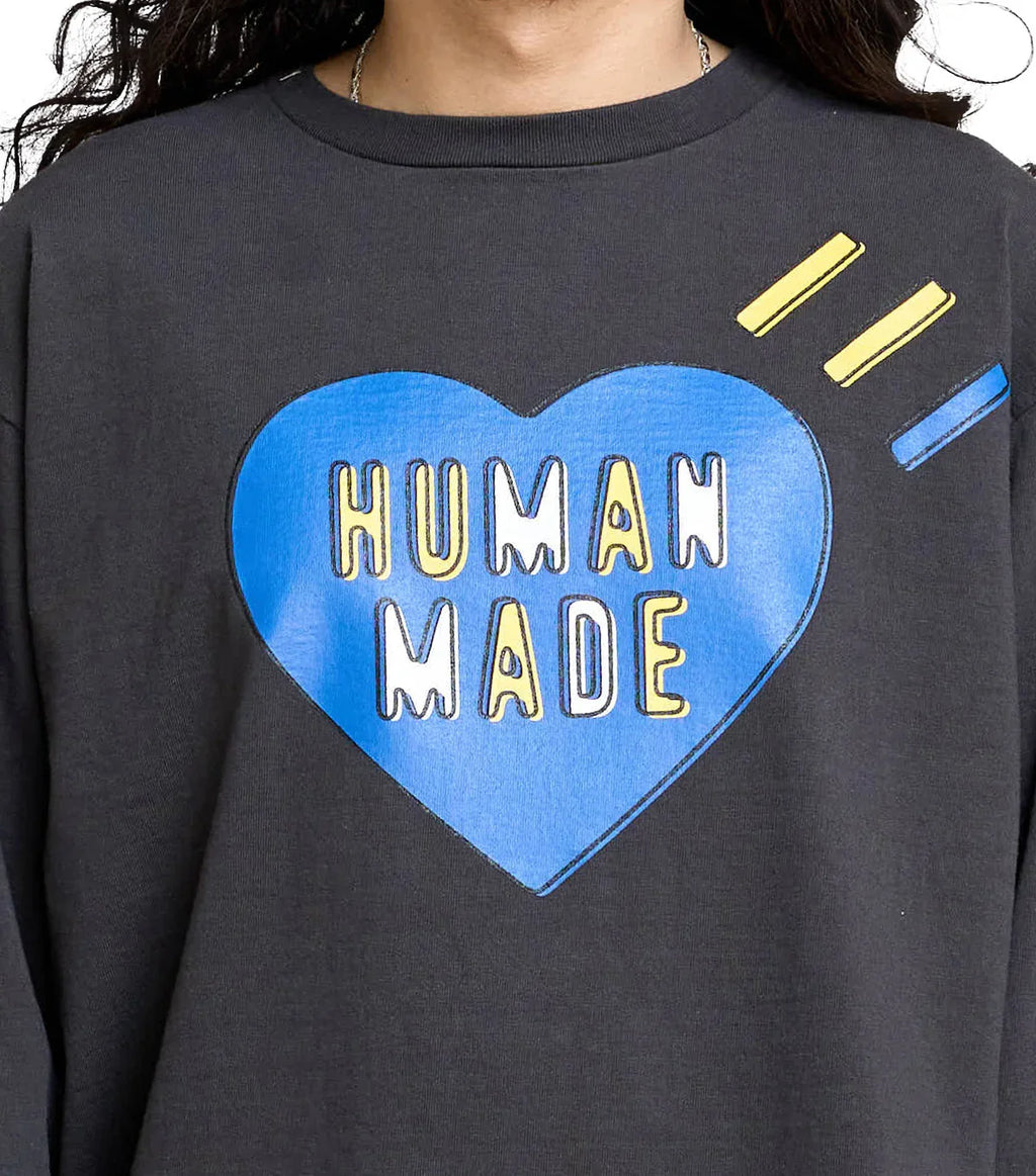 Human Made Heart Graphic T-Shirt Blue Black