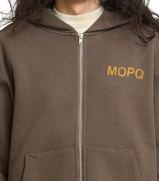 Museum of Peace & Quiet Castelli Zip-Up Hoodie Brown