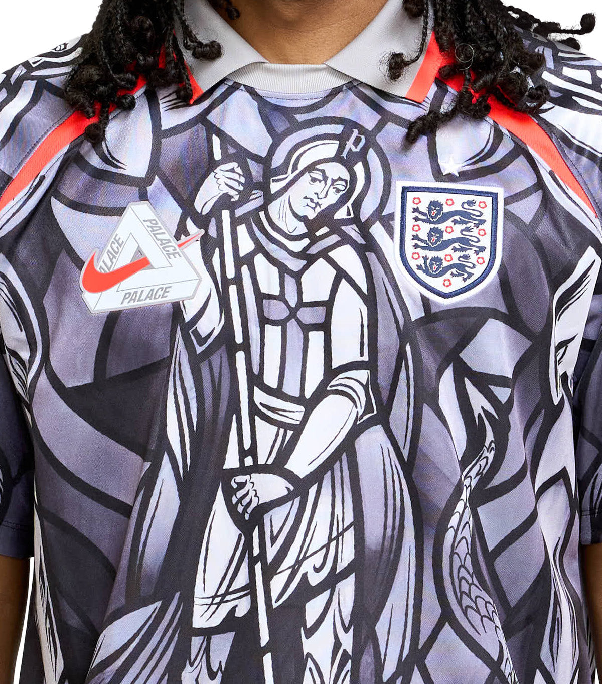 Nike England x Palace Jersey Grey Crimson