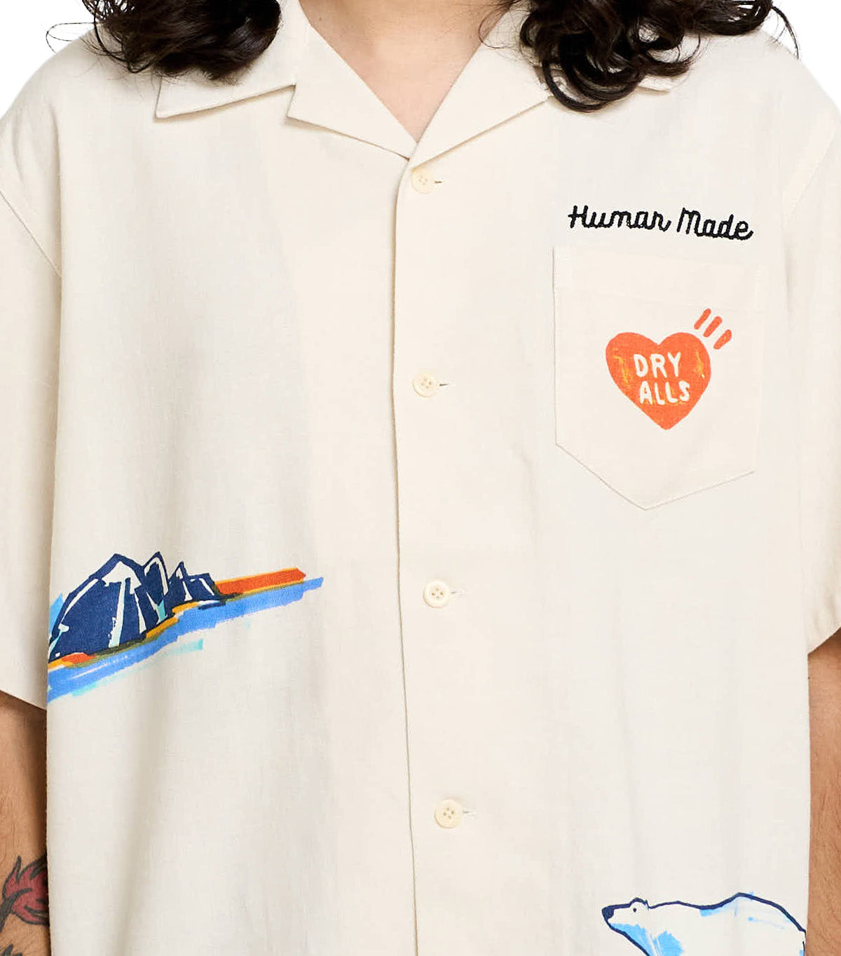 Human Made Printed Shirt White