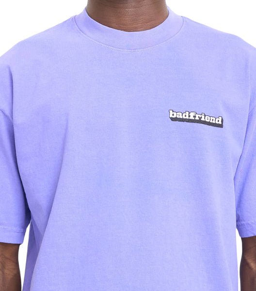 Badfriend Bar Logo T-Shirt Neon Blue