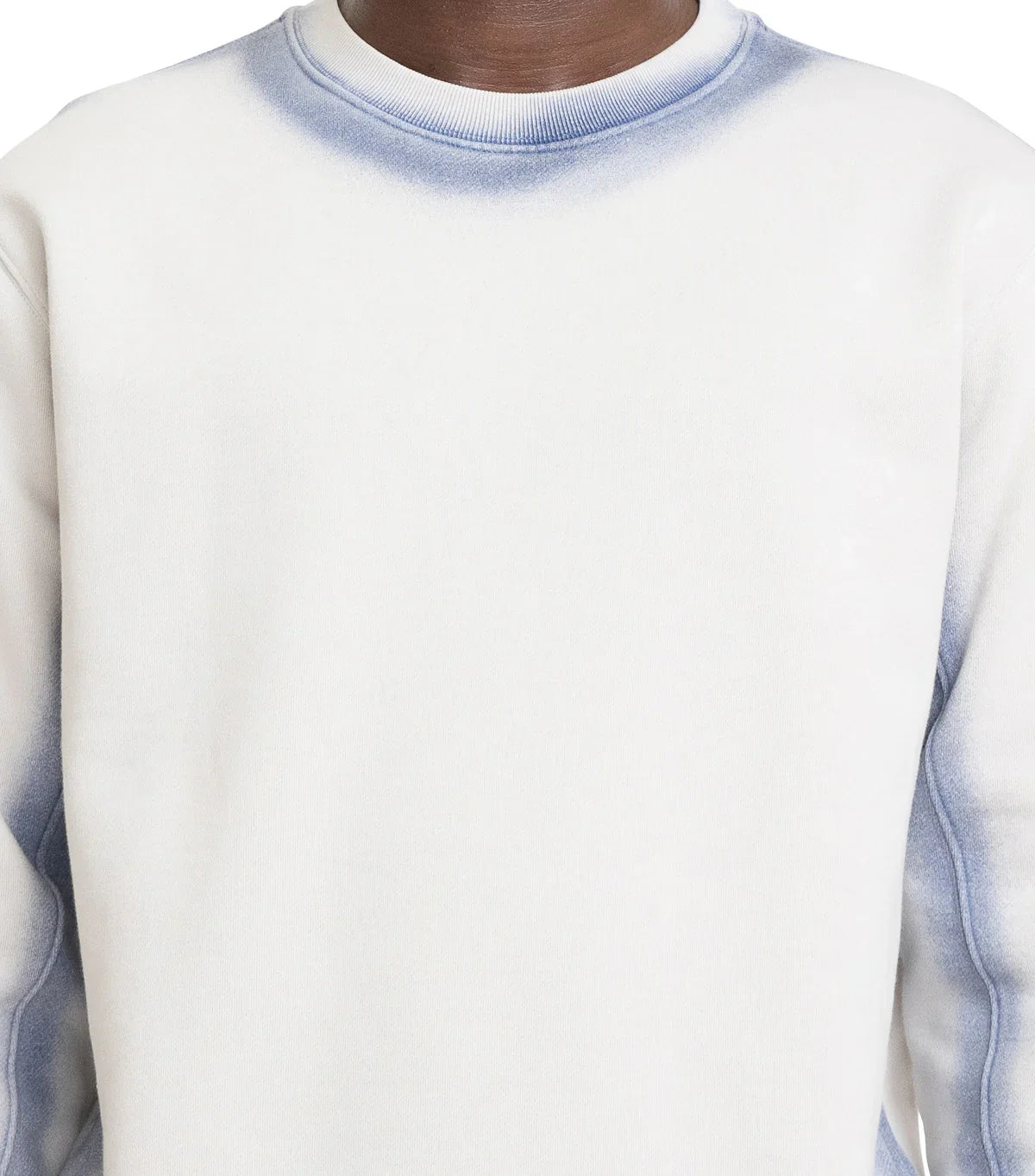 The Trilogy Tapes Overdyed Crew Grey Blue