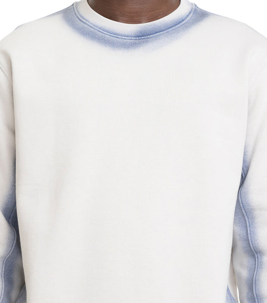 The Trilogy Tapes Overdyed Crew Grey Blue