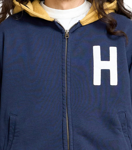 Human Made Zip-Up Hoodie Navy