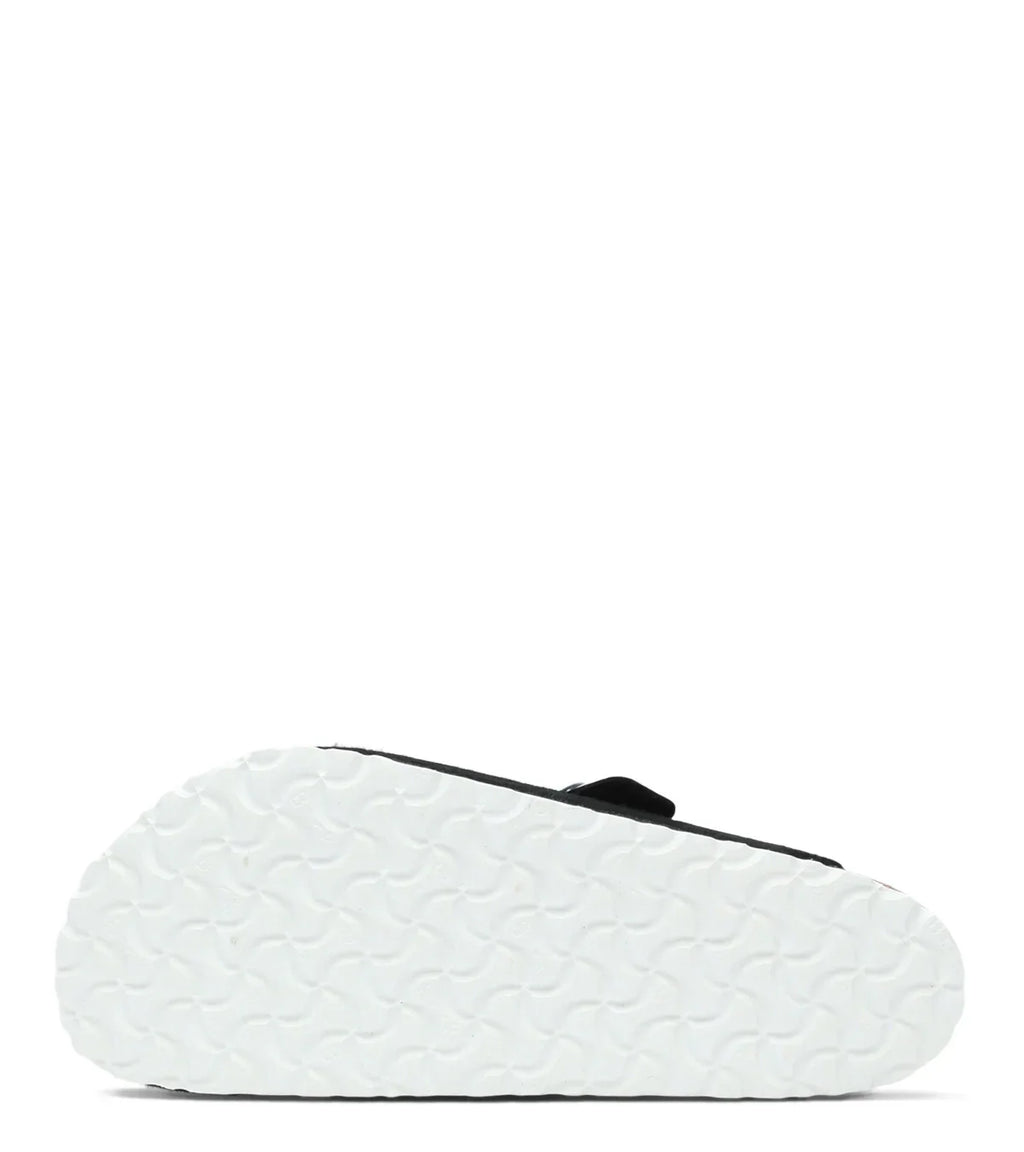 Birkenstock Boston Suede Black White