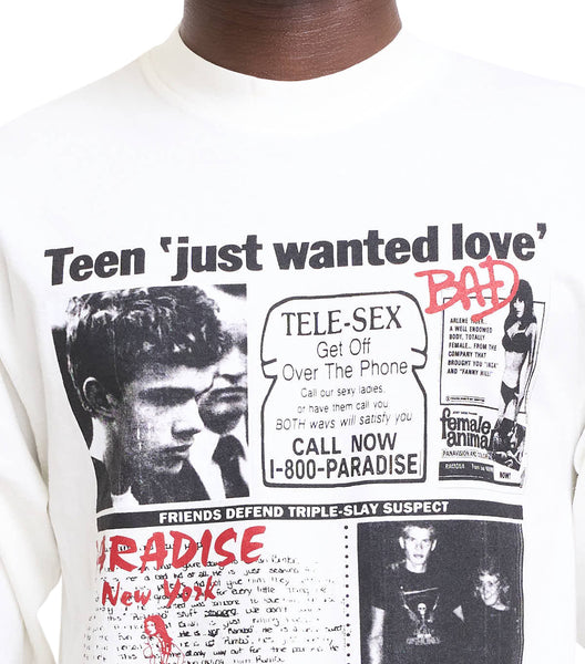 Paradise Teen Just Wanted Love T-Shirt White