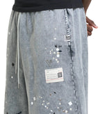 Mihara Yasuhiro Embellished Bleached Shorts Gray