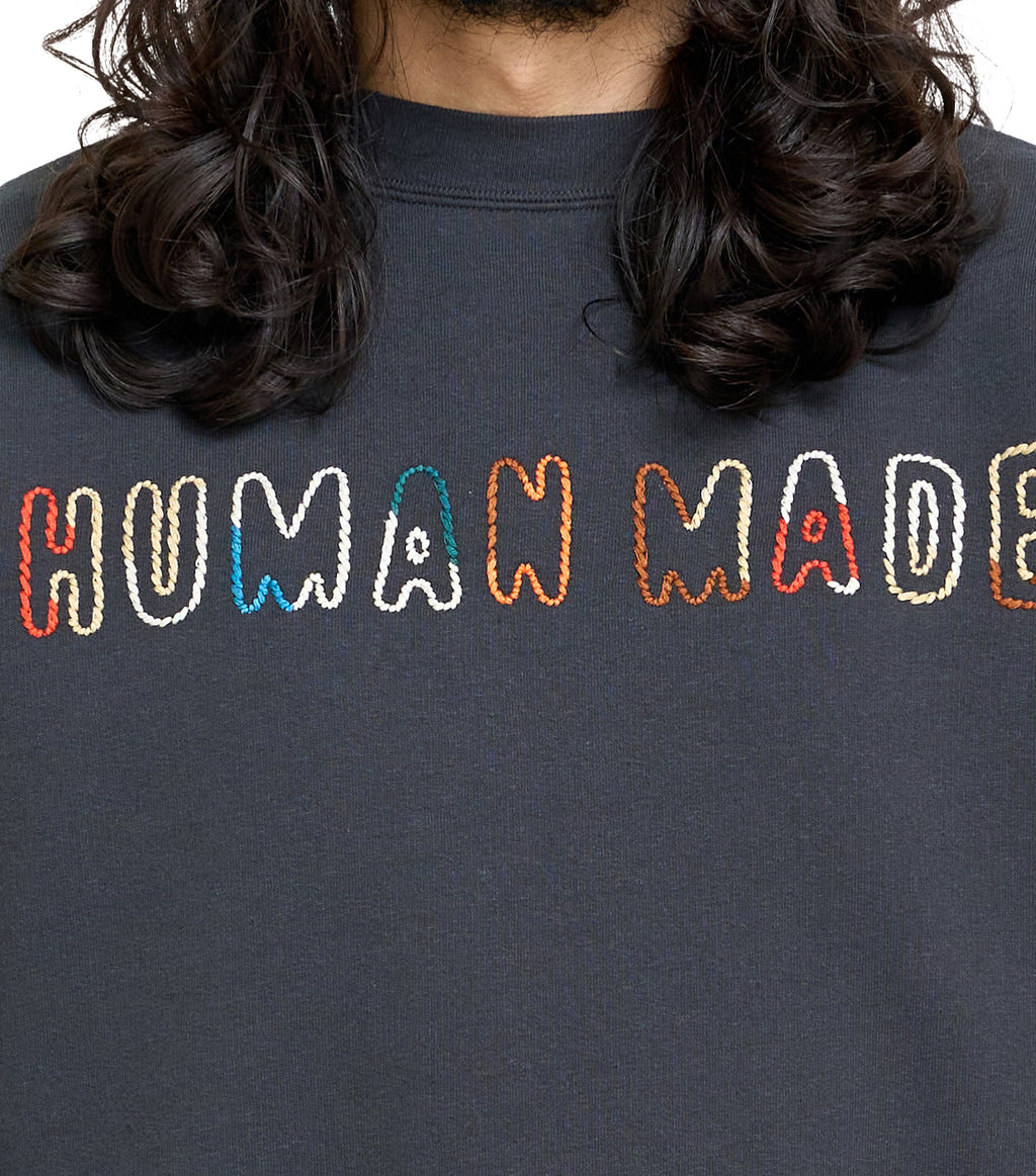 Human Made Embroidered Sweatshirt Black