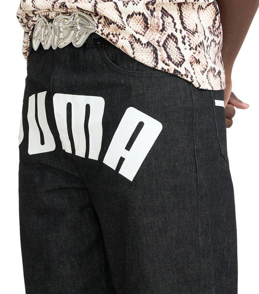 Puma x A$AP Rocky Printed Denim Pants Black