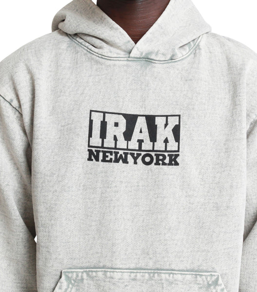 IRAK Logo Hoodie Grey