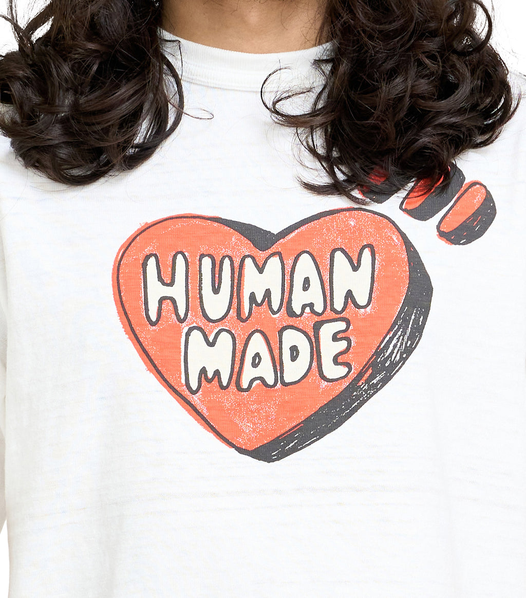 Human Made Graphic T-Shirt Crayon White
